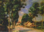 Pierre Renoir The Road To Essoyes France oil painting reproduction